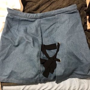 Molly Green Jean skirt